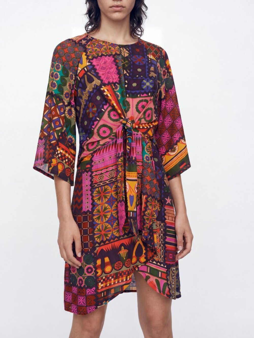 Desigual Giulia Multicolour Print Dress Size L